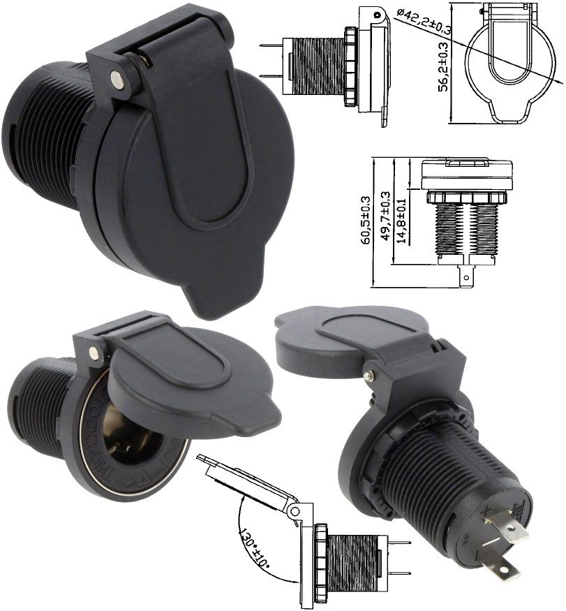 Conector hembra mechero